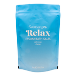 Epsom Bath Salt Set | Unwind, Renew, Glow, Relax (6 of Each)