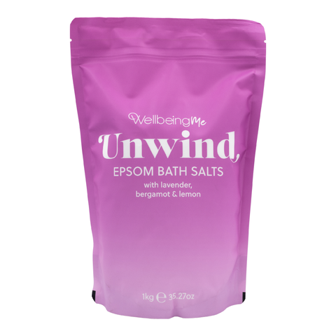 Unwind Epsom Bath Salts with Lavender, Bergamot & Lemon 1kg