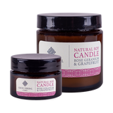 Celtic Herbal - Rose Geranium & Grapefruit Natural Soy Candles