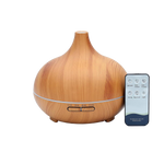 Electric Essential Oil Diffuser for Aromatherapy at Home - Light Wood Effect - UK Plug
